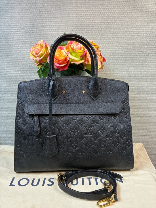 Louis Vuitton Handbags - Louis Vuitton LV Black Monogram Empreinte Pont Neuf GM Bag - Fantastic Condition